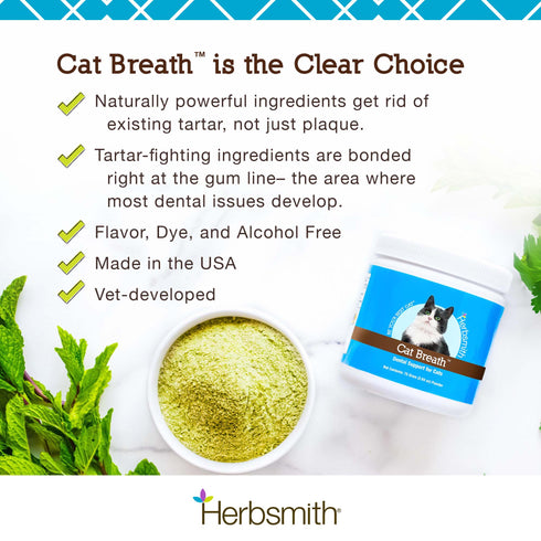 Herbsmith Cat Breath Dental Support - 75g Powder