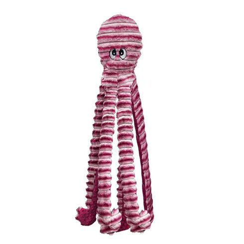 Petlou Mega Octopus Plush Dog Toy - Red - 40"