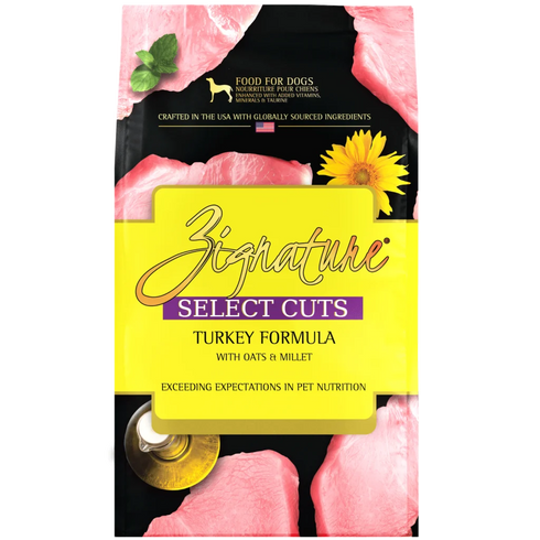 Zignature Select Cuts Dry Dog Food - Turkey -25lb Bag
