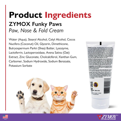 Zymox Funky Paws Dog Paw Ointment - 3.2oz Tube