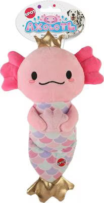 Spot Plush Axolotl Dog Toy - Mermaid - 10"