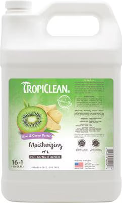 TropiClean Kiwi & Cocoa Butter Pet Conditioner - 1 Gallon