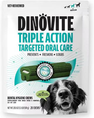 Dinovite Dental Dog Chew Medium - 5 Count