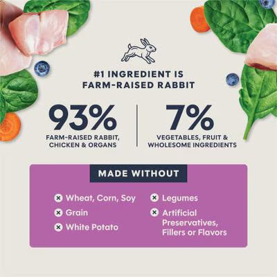 Instinct FreshDried Pate Grain Free Freeze Dried Cat Food - Rabbit - 3oz Bag