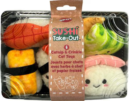 Ethical Pet Sushi Nigiri Cat Toy - 6 Piece