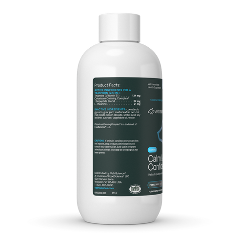 Vetriscience Calm & Confident Liquid Supplement For Dogs & Cats - 8oz Btotle