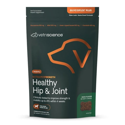 Vertiscience Ultimate Strength Healthy Hip & Joint Supplement For Dogs - Chews - 45 Count