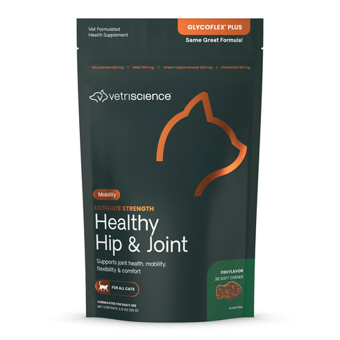 Vertiscience Ultimate Strength Hip & Joint Cat Supplements - Chews - 30 Count