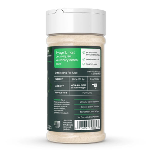 Vetriscience Healthy Mouth Dental Care Supplement for Dogs & Cats - Powder - 4.2oz Bottle