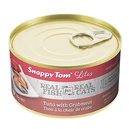 Snappy Tom Lites Wet Cat Food - Tuna & Crabmeat - 3oz Can