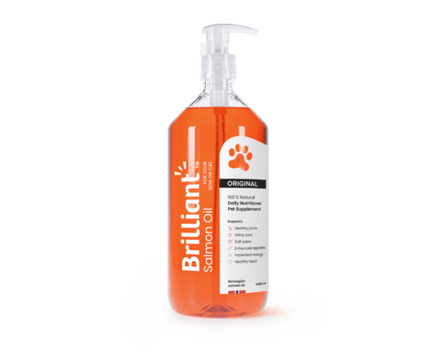 Brilliant Salmon Oil For Dogs and Cats - 34oz Pump Bottle