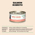 Almo Nature Natural HQS Wet Cat Food - Salmon in Broth - 2.47oz Can