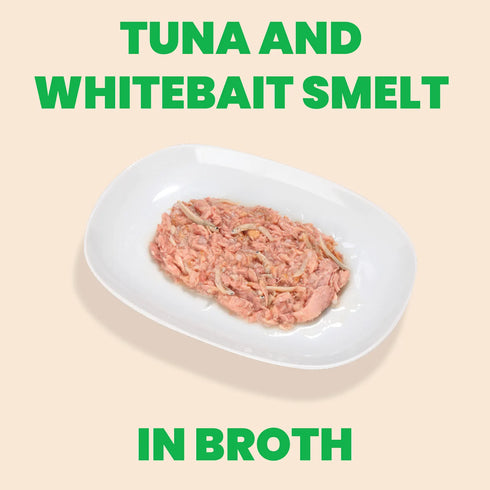 Almo Nature Natural HQS Wet Cat Food - Tuna & Whitebait Smelt in Broth - 2.47oz Can