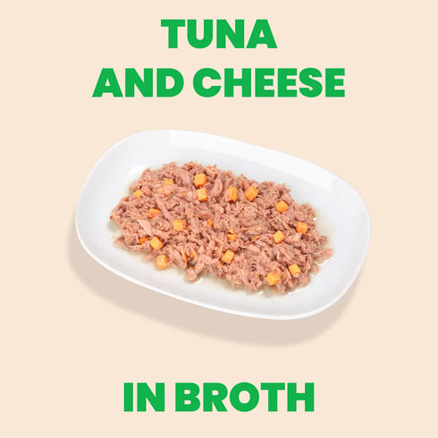 Almo Nature Natural HQS Wet Cat Food - Tuna & Cheese in Broth - 2.47oz Can