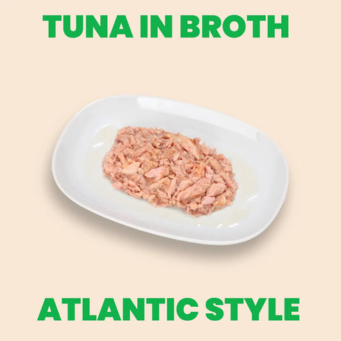 Almo Nature Natural HQS Wet Cat Food - Tuna in Broth Atlantic Style - 2.47oz Can