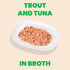 Almo Nature Natural HQS Wet Cat Food - Trout & Tuna in Broth - 2.47oz Can