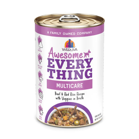 Weruva Awesome Everything Multicare Wet Dog Food - Beef & Red Rice with Veggies - 14oz Can