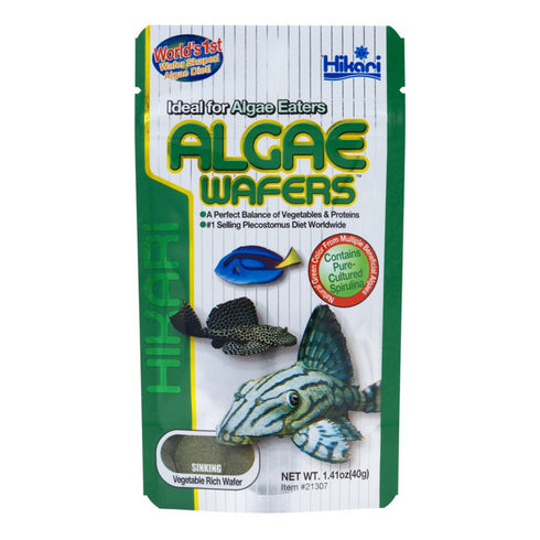 Hikari Algae Wafers Rapidly Sinking Wafer for Algae Eater Fish 40gm - Poudre Pet and Feed Supply