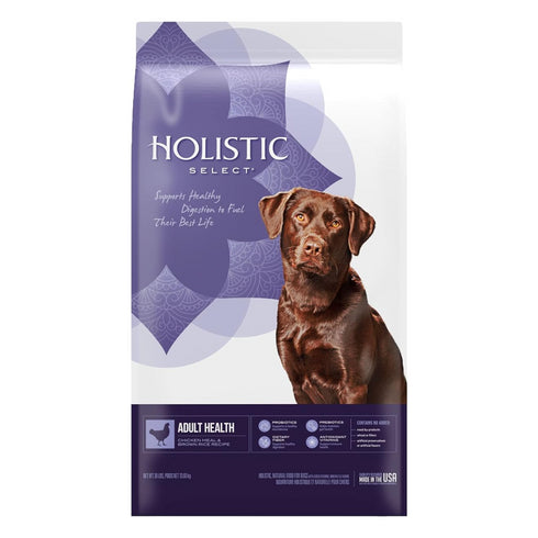 Holistic Select Chicken & Rice Adult Dry Dog Food 30lb - Poudre Pet and Feed Supply