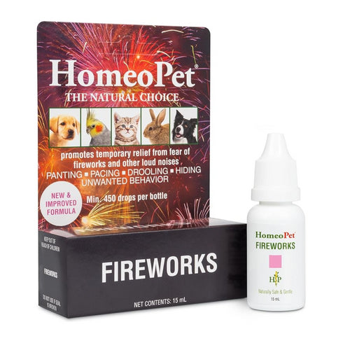 HomeoPet Fireworks Anxiety Relief Pet Medicine 15ml - Poudre Pet and Feed Supply