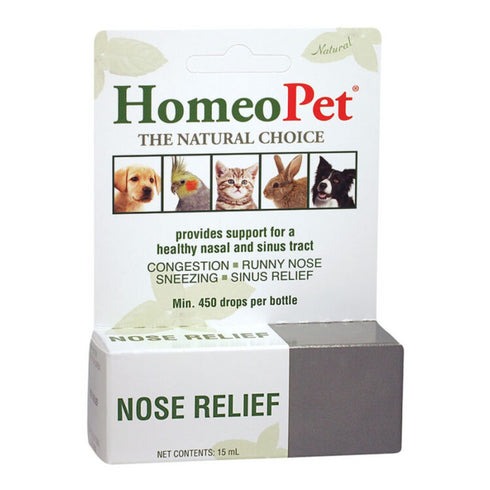 HomeoPet Nose Relief Pet Medicine 15ml - Poudre Pet and Feed Supply