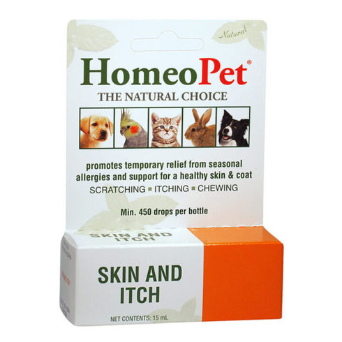 HomeoPet Skin & Itch Relief Pet Allergy Medicine 15ml - Poudre Pet and Feed Supply
