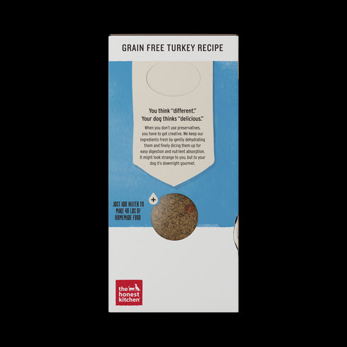 Honest Kitchen Grain Free Turkey Recipe Dehydrated Dog Food 10lb - Poudre Pet and Feed Supply