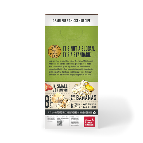 Honest Kitchen Grain Free Chicken Recipe Dehydrated Dog Food 10lb - Poudre Pet and Feed Supply