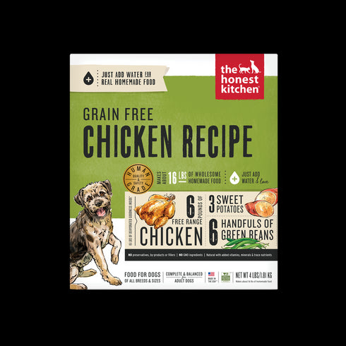 Honest Kitchen Grain Free Chicken Recipe Dehydrated Dog Food 4lb - Poudre Pet and Feed Supply