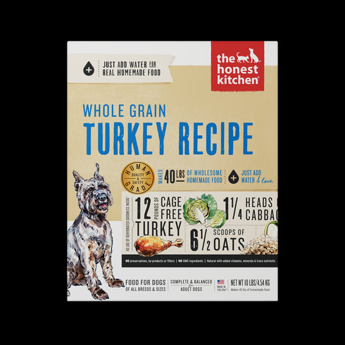 Honest Kitchen Whole Grain Turkey Recipe Dehydrated Dog Food 10lb - Poudre Pet and Feed Supply