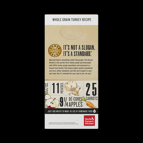Honest Kitchen Whole Grain Turkey Recipe Dehydrated Dog Food 10lb - Poudre Pet and Feed Supply