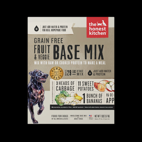 Honest Kitchen Grain Free Base Mix Fruit & Veggie Dry Dog Food 7lb - Poudre Pet and Feed Supply