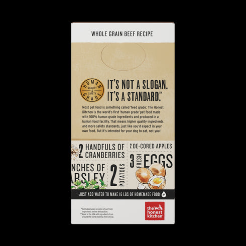 Honest Kitchen Whole Grain Beef Dehydrated Dog Food 4lb - Poudre Pet and Feed Supply