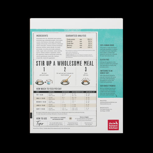 Honest Kitchen Grain Free Fish Recipe Dehydrated Dog Food 10lb - Poudre Pet and Feed Supply