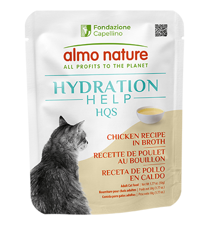 Almo Nature Hydration Help HQS Cat Food Topper - Chicken in Broth - 1.76oz Pouch