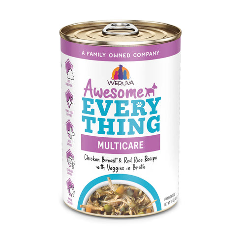 Weruva Awesome Everything Multicare Wet Dog Food - Chicken Breast & Red Rice with Veggies - 14oz Can