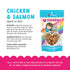 BFF Toodzies Crunchy Cat Treats - Chicken & Salmon - 2oz Pouch