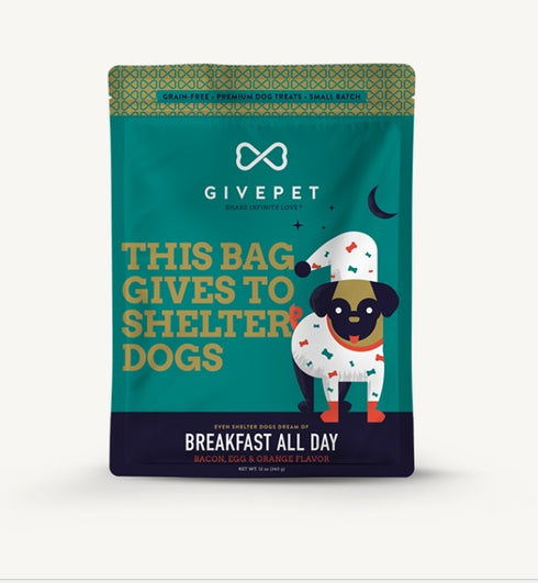 GivePet Crunchy Dog Treats Breakfast All Day 11oz