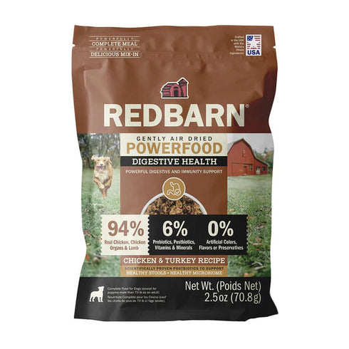 Redbarn Air Dried Powerfood Digestive Health Dog Food - Chicken & Turkey - 2.5oz Bag