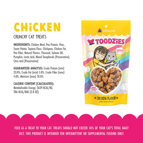 BFF Toodzies Crunchy Cat Treats - Chicken - 2oz Pouch