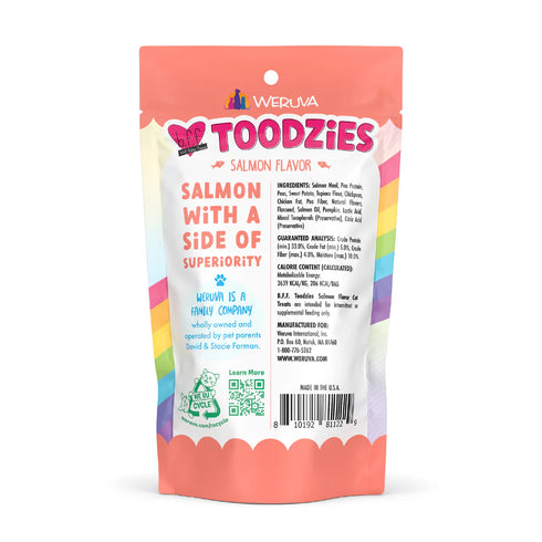 BFF Toodzies Crunchy Cat Treats - Salmon - 2oz Pouch