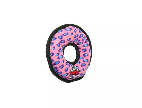 Tuffy's Ultimate Ring Dog Toy, pink leopard