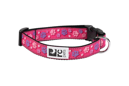 RC Pets Standard Dog Collar - M 1" - Pitter Patter Pink