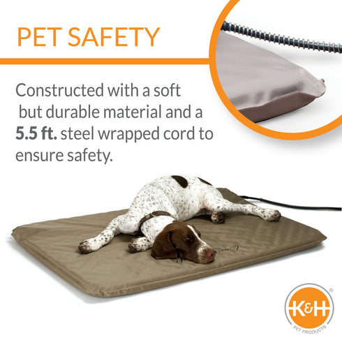 K&H Pet Products Lectro-Soft Outdoor Heated Pet Bed Large 25 x 36 in - Poudre Pet & Feed Supply 3