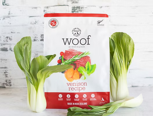 New Zealand Natural Pet Co Woof Air Dried Dog Food - Wild Venison - 3.5oz Bag