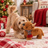 Petlou Christmas Golden Highland Cow Dog Toy - 12"