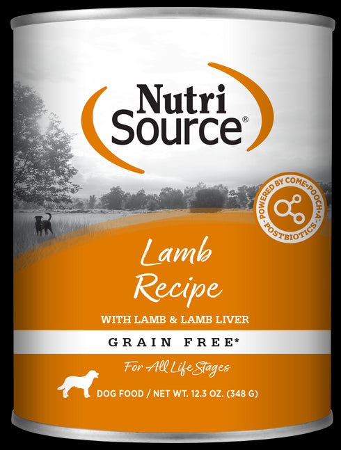 NutriSource Grain Free Lamb Canned Dog Food 13oz