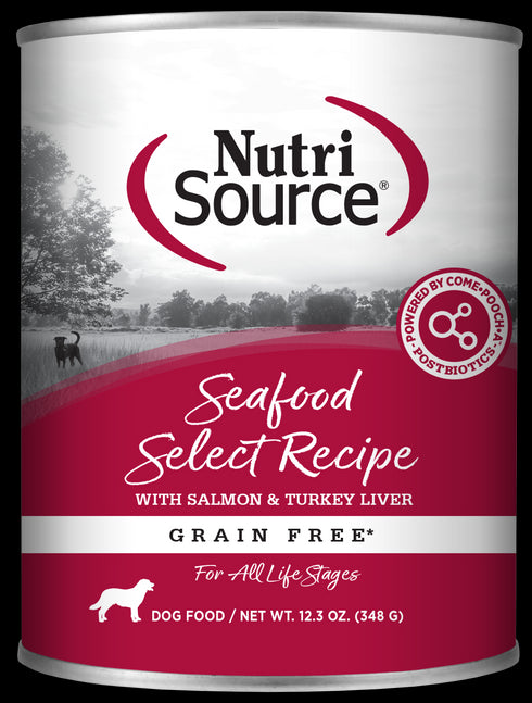 Nutrisource Seafood Select Formula Pate Canned Dog Food 13oz