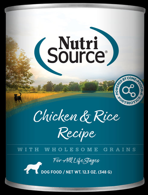 Nutrisource All Life Stages Wet Dog Food - Chicken & Rice - 13oz Can