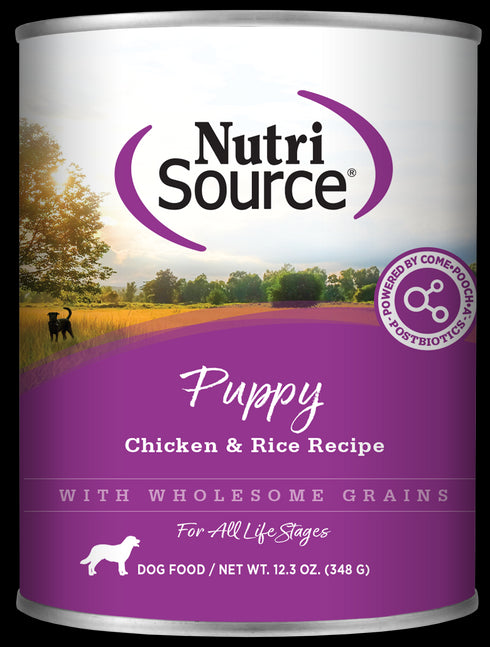 Nutrisource Chicken & Rice Formula Puppy Canned Dog Food 13oz